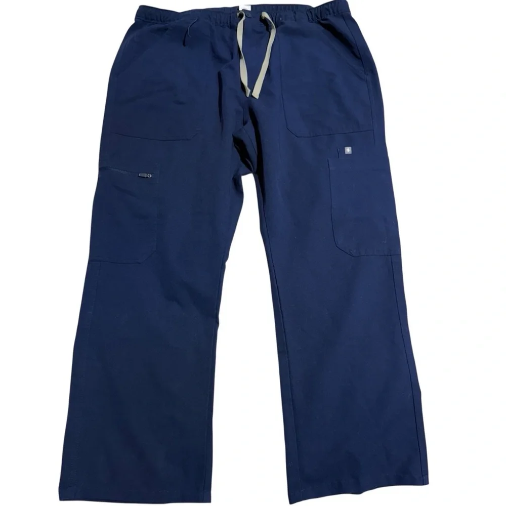 Figs Men's Navy Drawstring Scrub Pants XL